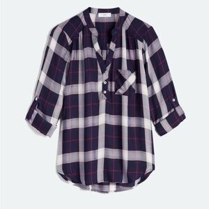 NWT Plaid Blouse